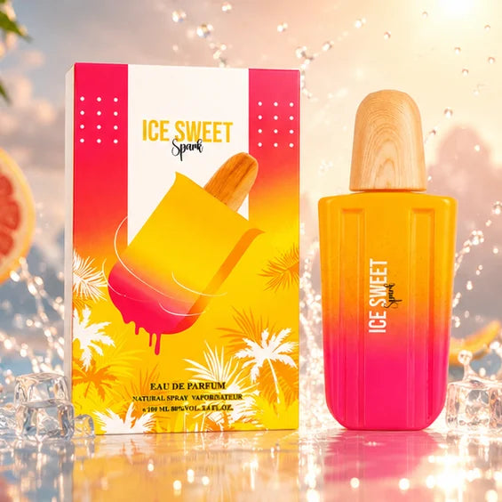 Ice Sweet Spark Eau de Parfum for Women 3.4 Fl Oz (100ml) | Long Lasting Sweet Fruity Floral Perfume | Tropical Summer Fragrance Spray | Fresh Everyday Women&