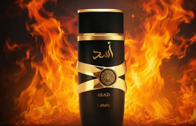 Asad Eau de Parfum by Lattafa for Men – 3.4 oz / 100 ml Long Lasting Spicy Warm Woody Fragrance – Vanilla Amber Masculine Perfume – Luxury Arabian Cologne for Men