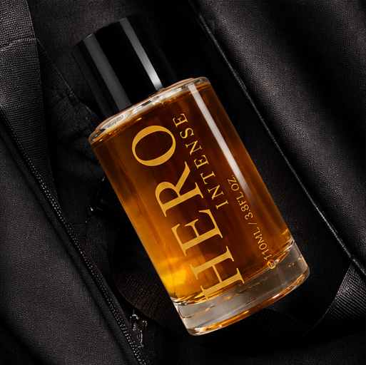 Hero Intense Eau de Toilette for Men 3.8 Fl Oz (110ml) – Long Lasting Masculine Fragrance with Woody, Amber &amp; Warm Spicy Notes – Fresh Everyday Cologne for Men – Premium Men&
