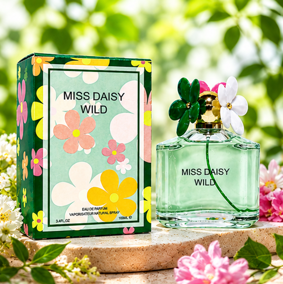 Miss Daisy &amp; Miss Daisy Wild Perfume Gift Set for Women – 2 Pack Eau de Parfum Collection 3.4 Fl Oz (100ml Each) – Long Lasting Floral Fruity Fragrance Spray for Women, Gift Set for Her