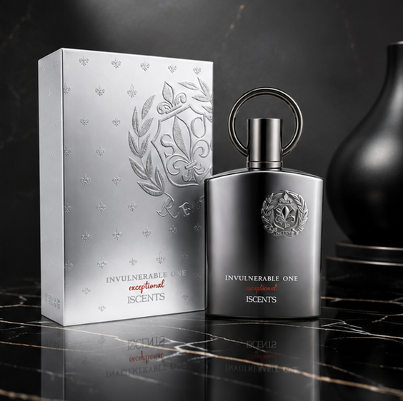 Invulnerable One Exceptional Eau de Parfum for Men, Long Lasting Woody Aromatic Cologne Spray, Premium Fresh Spicy Masculine Fragrance, Luxury Men&