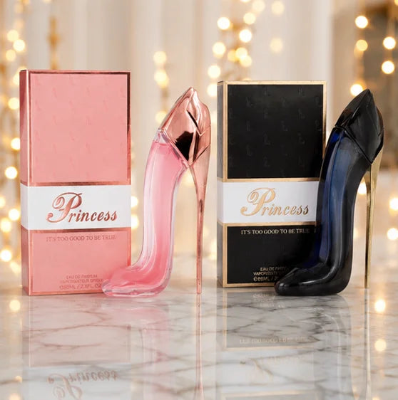 Princess Pink &amp; Black High Heel Perfume Gift Set for Women – 2 Piece Eau de Parfum Bundle, Long Lasting Floral Gourmand &amp; Warm Oriental Fragrance Collection, Luxury Women&