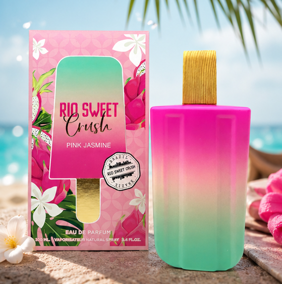 Rio Sweet Crush Pink Jasmine Eau de Parfum for Women 3.4 Fl Oz (100ml) – Tropical Fruity Floral Perfume, Long Lasting Women&