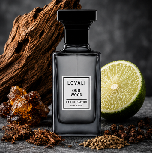 Lovali Oud Wood Eau de Parfum for Men 3.0 Fl Oz (90ml) – Woody Oud Cologne with Smoky Woods, Warm Spices &amp; Amber Notes – Long Lasting Masculine Fragrance for Men