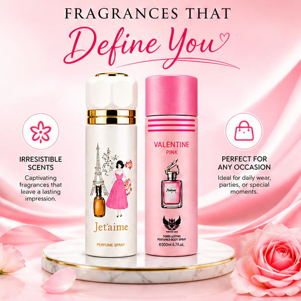 Women’s Perfume Body Spray 2 Pack – Long Lasting Fragrance Set – Floral &amp; Sweet Elegant Scents
