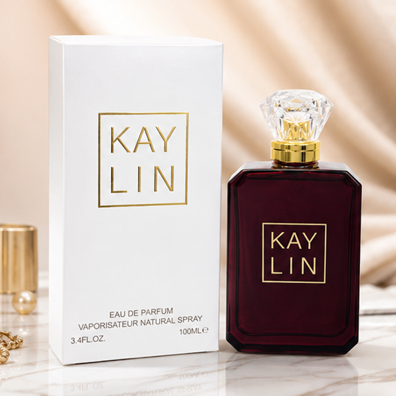 Kay Lin Eau de Parfum for Women 3.4 Fl Oz (100ml) – Long Lasting Floral Fruity Vanilla Amber Musk Perfume – Elegant Luxury Women&