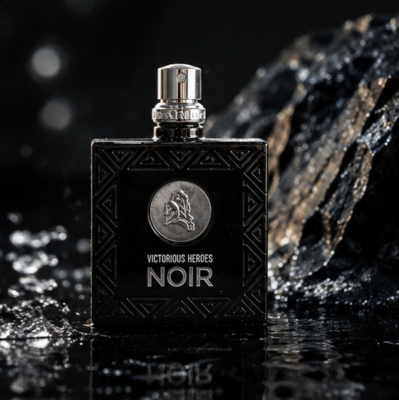 Victorious Heroes Noir Eau de Toilette for Men 3 Fl Oz (90ml) – Long Lasting Woody Aromatic Men&