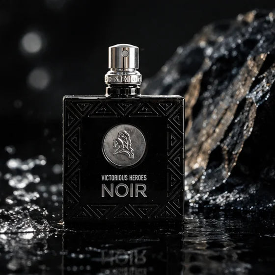 Victorious Heroes Noir Eau de Toilette for Men 3 Fl Oz (90ml) – Long Lasting Woody Aromatic Men&
