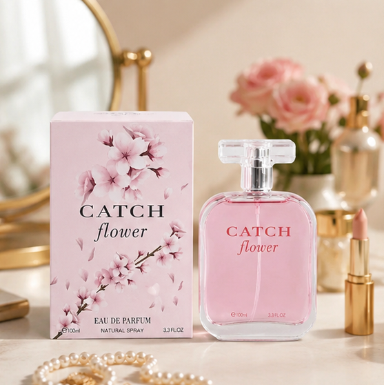 Catch Flower 3.3 oz Eau de Parfum for Women | Soft Floral Scent