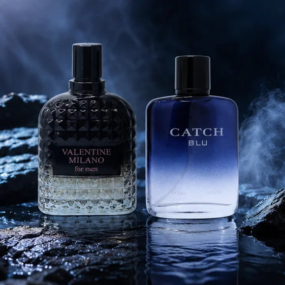 Milano Men &amp; Catch Blu Cologne Gift Set – 2 Piece Long Lasting Men&