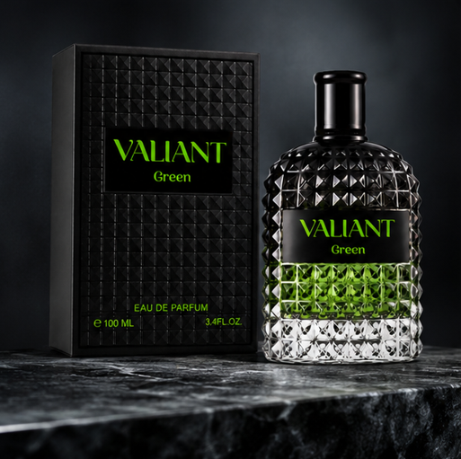Valiant Green &amp; Valiant Ivoire Perfume Gift Set for Men and Women – 2 Pack Eau de Parfum Fragrance Collection, Long Lasting Fresh Woody Amber Perfumes, Luxury Scent Gift Set, 100ml Each