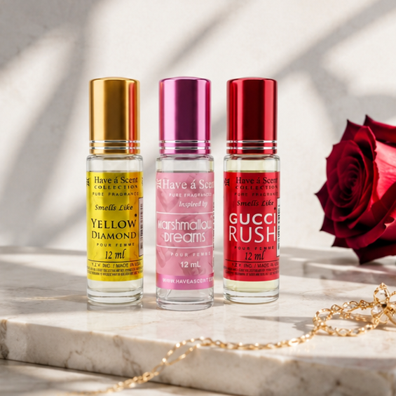 Fruity &amp; Fun Vibrant Perfume Oil Roll-On Bundle - Pack of 3