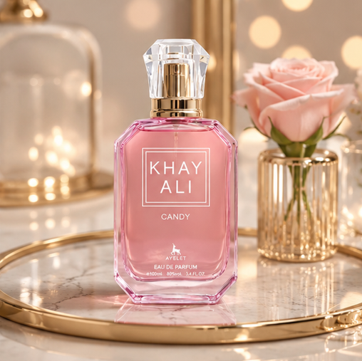 Khayali Candy Eau de Parfum for Women 3.4 Fl Oz (100ml) – Sweet Candy Perfume with Fruity, Sugary, Vanilla &amp; Soft Musk Notes – Long Lasting Women&