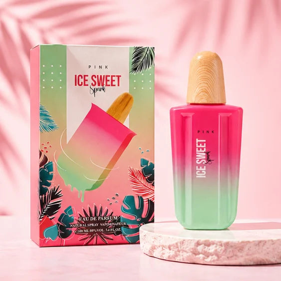 Pink Ice Sweet Spark Eau de Parfum for Women 3.4 Fl Oz (100ml) | Long Lasting Sweet Fruity Floral Perfume | Tropical Summer Women&