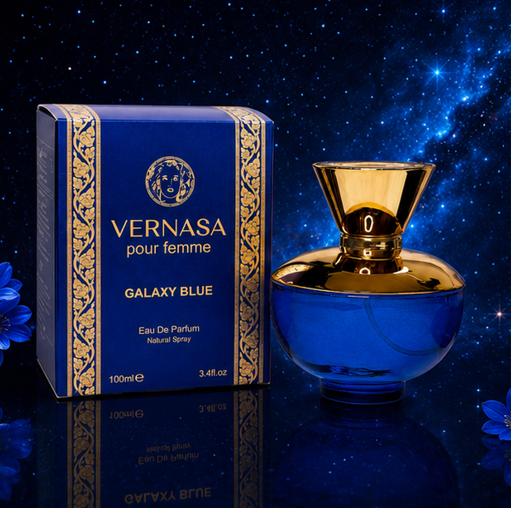 Vernasa Galaxy Collection Perfume Gift Set for Women – Galaxy Blue, Galaxy Purple &amp; Galaxy Turquoise Eau de Parfum 3-Pack, Long Lasting Floral Fruity Fragrance Set, Luxury Women&