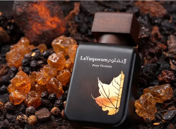 Rasasi La Yuqawam Pour Homme Eau de Parfum 75ml (2.5 oz) – Long Lasting Leather Woody Fragrance for Men – Luxury Smoky Suede Cologne