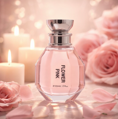 Flower Pink Perfume for Women 3.3 oz (100 ml) Eau de Parfum Spray – Sweet Floral Women's Fragrance – Long Lasting Ladies Perfume