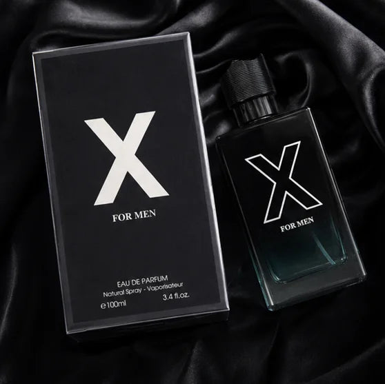 X for Men Eau de Parfum 3.4 Fl Oz (100ml) – Long Lasting Fresh Woody Aromatic Cologne for Men with Citrus, Amber, Musk &amp; Cedar Notes – Premium Masculine Fragrance Gift