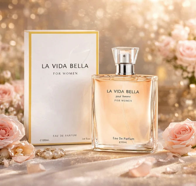 La Vida Bella 3.4 oz EDP for Women | Long-Lasting Sweet Floral