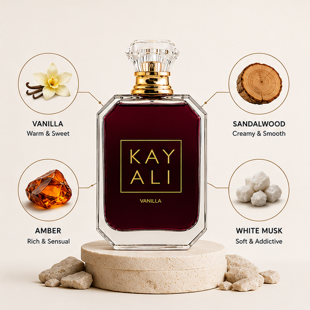 Khayali Vanilla Eau de Parfum for Women 3.4 Fl Oz (100ml) – Warm Vanilla Perfume with Sweet Gourmand, Creamy Amber &amp; Soft Musk Notes – Long Lasting Women&