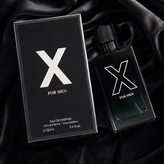 X for Men Eau de Parfum 3.4 Fl Oz (100ml) – Long Lasting Fresh Woody Aromatic Cologne for Men with Citrus, Amber, Musk &amp; Cedar Notes – Premium Masculine Fragrance Gift