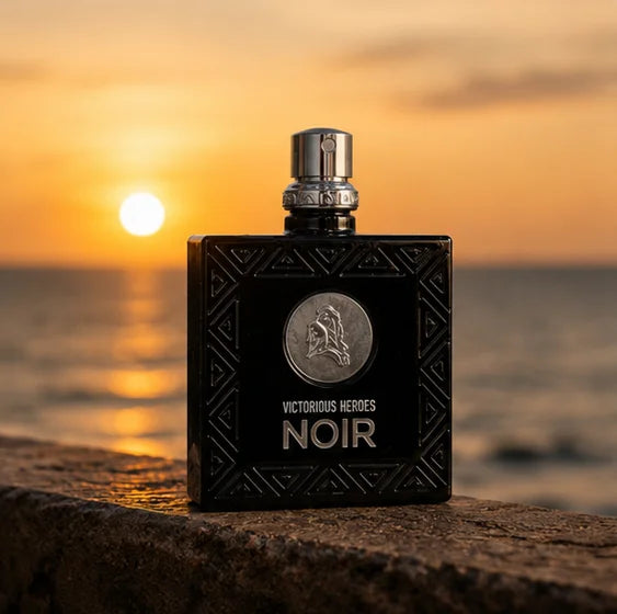 Victorious Heroes Noir Eau de Toilette for Men 3 Fl Oz (90ml) – Long Lasting Woody Aromatic Men&