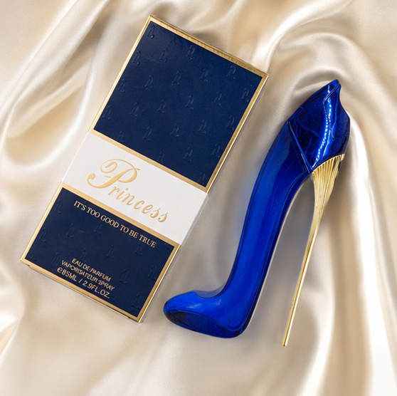 Princess Blue &amp; Black High Heel Perfume Gift Set for Women – 2 Piece Eau de Parfum Bundle, Long Lasting Fresh Floral &amp; Warm Oriental Fragrance Collection, Luxury Women&