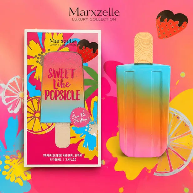 Sweet Like Popsicle Eau De Parfum for Women 100ml (3.4 Fl Oz) – Long Lasting Fruity Sweet Perfume for Women – Candy Inspired Feminine Fragrance Spray