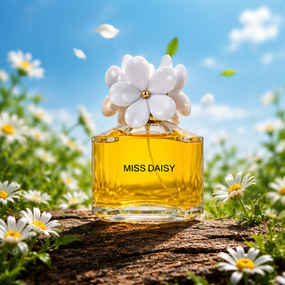 Miss Daisy Eau de Parfum for Women 3.4 Fl Oz (100ml) – Long Lasting Floral Fruity Perfume – Sweet Feminine Fragrance Spray for Daily Wear, Gifts &amp; Special Occasions