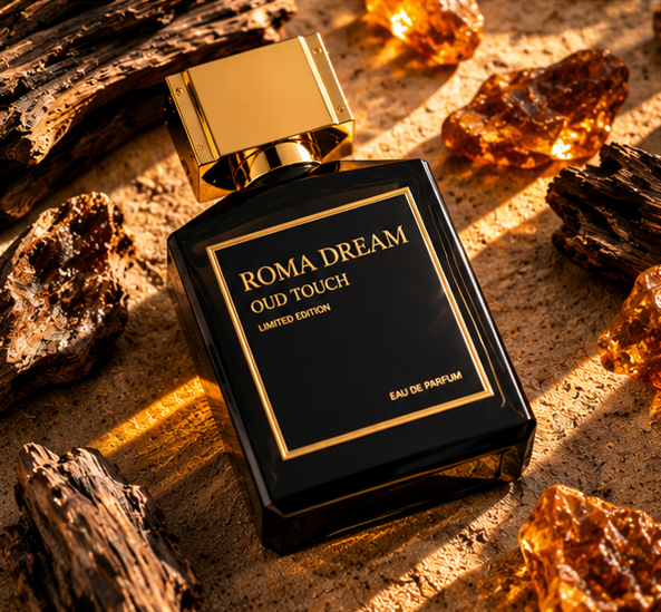 Roma Dream Oud Touch Limited Edition Eau de Parfum 3.4 Fl Oz (100ml) – Luxury Oud Perfume with Woody, Amber &amp; Spicy Notes – Long Lasting Unisex Fragrance for Men and Women
