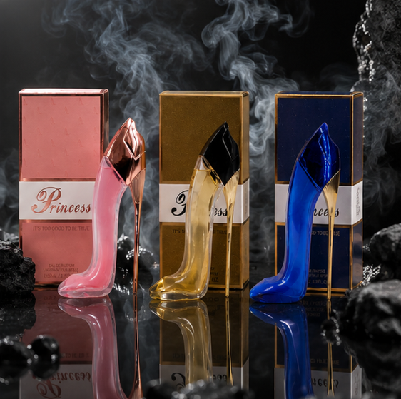 Princess Pink, Gold &amp; Blue High Heel Perfume Gift Set for Women – 3 Piece Eau de Parfum Bundle, Long Lasting Floral, Fresh &amp; Oriental Fragrance Collection, Luxury Women&