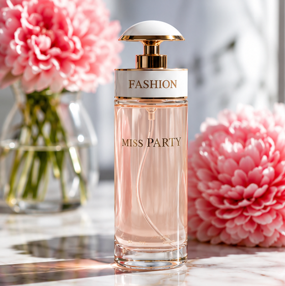 Miss Party Eau de Parfum for Women 3.4 Fl Oz (100ml) – Long Lasting Floral Fruity Perfume Spray – Sweet Feminine Fragrance for Daily Wear, Date Night &amp; Special Occasions