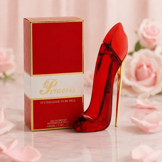 Princess Red &amp; Gold High Heel Perfume Gift Set for Women – 2 Piece Eau de Parfum Bundle, Long Lasting Floral Oriental &amp; Warm Gourmand Fragrance Collection, Luxury Women&
