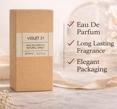 Violet 31 Eau de Parfum for Women – 3.0 oz (90 ml) Floral Violet Perfume Spray, Elegant Long Lasting Feminine Fragrance, Everyday Women's Perfume