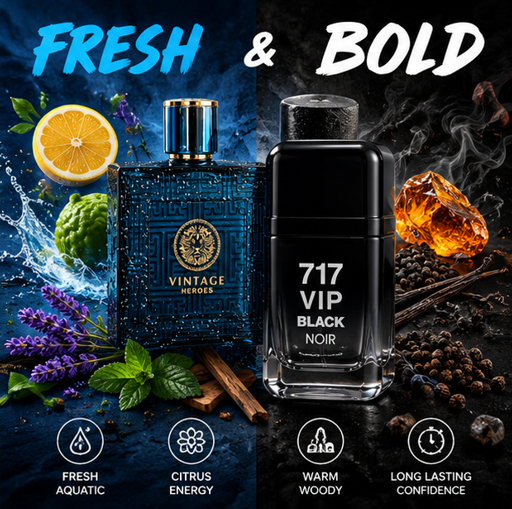 Vintage Heroes &amp; 717 VIP Black Noir Men&