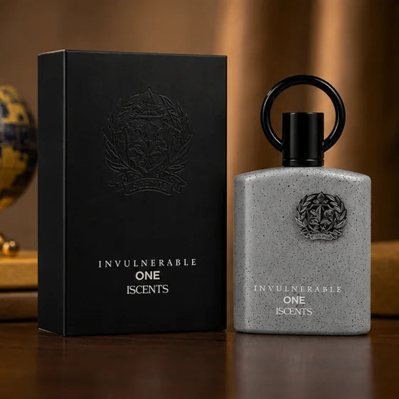 Invulnerable One Eau de Parfum for Men, Long Lasting Woody Aromatic Cologne Spray, Premium Masculine Fragrance with Fresh Citrus, Spicy &amp; Warm Woody Notes, 3.4 Fl Oz (100ml)