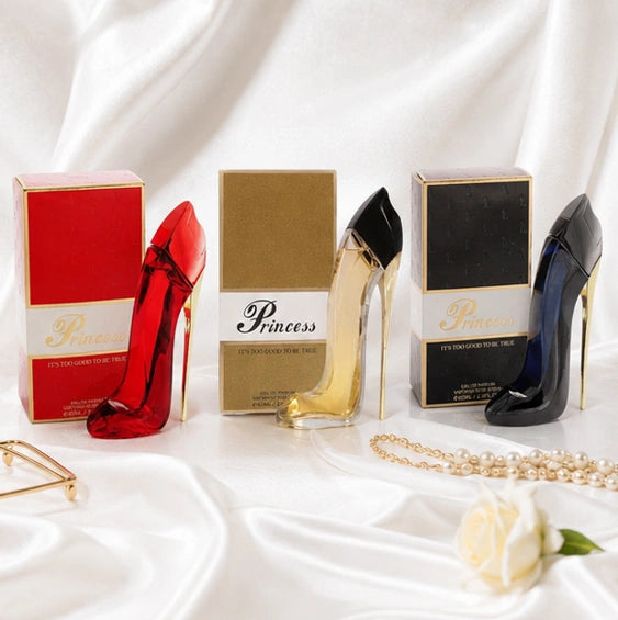 Princess Luxury High Heel Perfume Gift Set for Women – 3 Piece Eau de Parfum Bundle, Red, Gold &amp; Black Long Lasting Floral, Oriental &amp; Warm Gourmand Fragrance Collection, Women&