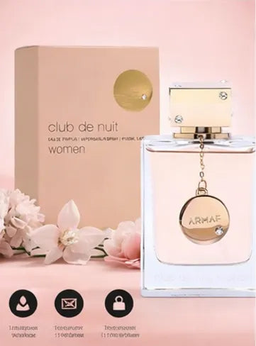 Armaf Club De Nuit Women Eau de Parfum Spray 105ml (3.6 oz) – Long Lasting Floral Fruity Musky Perfume for Women – Elegant Feminine Fragrance for Day &amp; Night