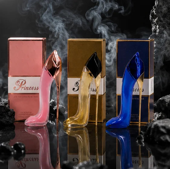Princess Pink, Gold &amp; Blue High Heel Perfume Gift Set for Women – 3 Piece Eau de Parfum Bundle, Long Lasting Floral, Fresh &amp; Oriental Fragrance Collection, Luxury Women&