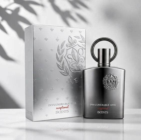 Invulnerable One Exceptional Eau de Parfum for Men, Long Lasting Woody Aromatic Cologne Spray, Premium Fresh Spicy Masculine Fragrance, Luxury Men&