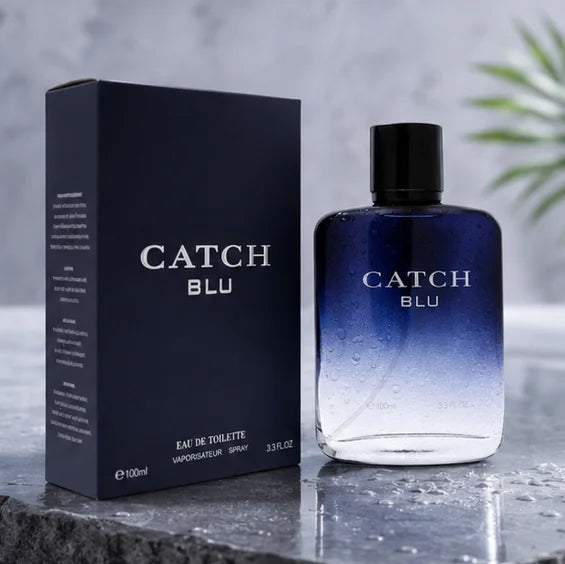 Cupido &amp; Catch Blu Cologne Gift Set for Men – 2 Piece Long Lasting Eau de Parfum &amp; Eau de Toilette Fragrance Collection, Fresh Citrus Woody Aromatic Perfume Gift Set for Men