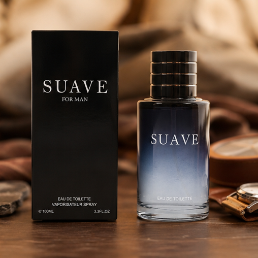 Suave for Man Eau de Toilette 3.4 Fl Oz (100ml) – Long Lasting Fresh Woody Cologne for Men – Masculine Citrus Aromatic Fragrance with Musk &amp; Amber Notes – Everyday Signature Scent for Men