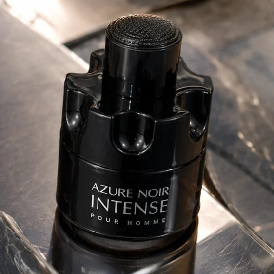 Azure Noir Intense Pour Homme Eau de Toilette for Men 3.4 Fl Oz (100ml) – Long Lasting Woody Spicy Men&