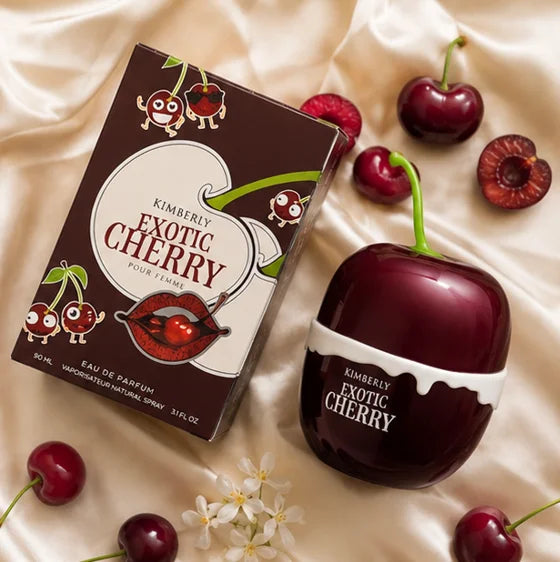 Kimberly Exotic Cherry Eau de Parfum for Women 3.0 Fl Oz (90ml) – Long Lasting Sweet Cherry Fruity Gourmand Floral Perfume – Luxury Women&