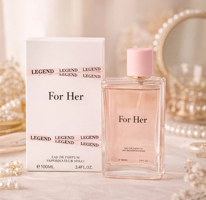 For Her Eau de Parfum for Women – 3.4 oz / 100 ml Long Lasting Perfume – Soft Floral Feminine Fragrance – Elegant Everyday Womens Perfume Spray – Gift Perfume for Her