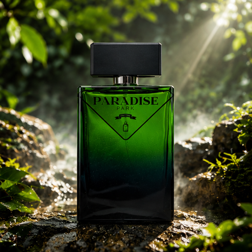 Park Paradise Eau de Parfum for Men 3.4 Fl Oz (100ml) – Long Lasting Fresh Woody Aromatic Cologne Spray – Masculine Fragrance for Daily Wear, Office, Travel &amp; Special Occasions