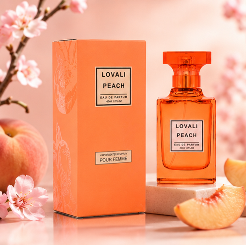Lovali Peach &amp; Lovali Party Popular Perfume Gift Set for Women – 2 Pack Eau de Parfum Collection – Long Lasting Floral Fruity Sweet Fragrance Spray for Women, Luxury Perfume Gift Set for Her