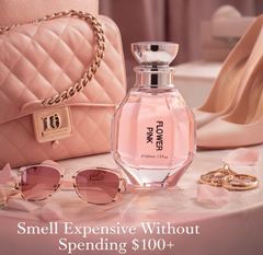 Flower Pink Perfume for Women 3.3 oz (100 ml) Eau de Parfum Spray – Sweet Floral Women's Fragrance – Long Lasting Ladies Perfume