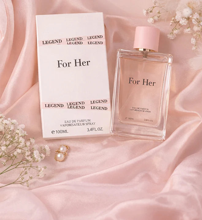 For Her Eau de Parfum for Women – 3.4 oz / 100 ml Long Lasting Perfume – Soft Floral Feminine Fragrance – Elegant Everyday Womens Perfume Spray – Gift Perfume for Her