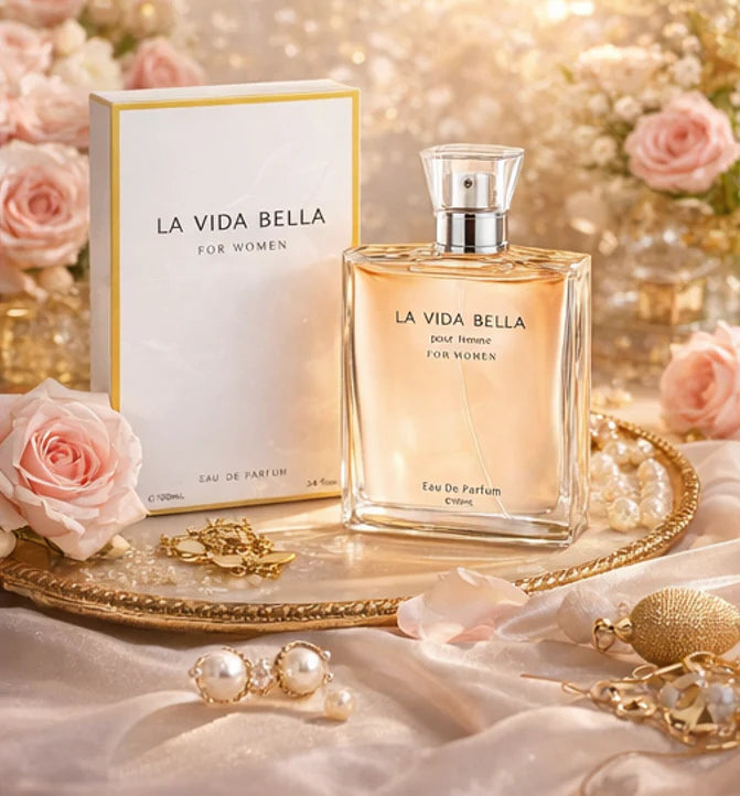 La Vida Bella 3.4 oz EDP for Women | Long-Lasting Sweet Floral
